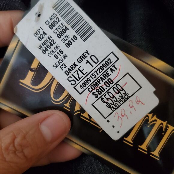 Donizetti Gray Dress Size 10 NWT - Picture 5 of 6